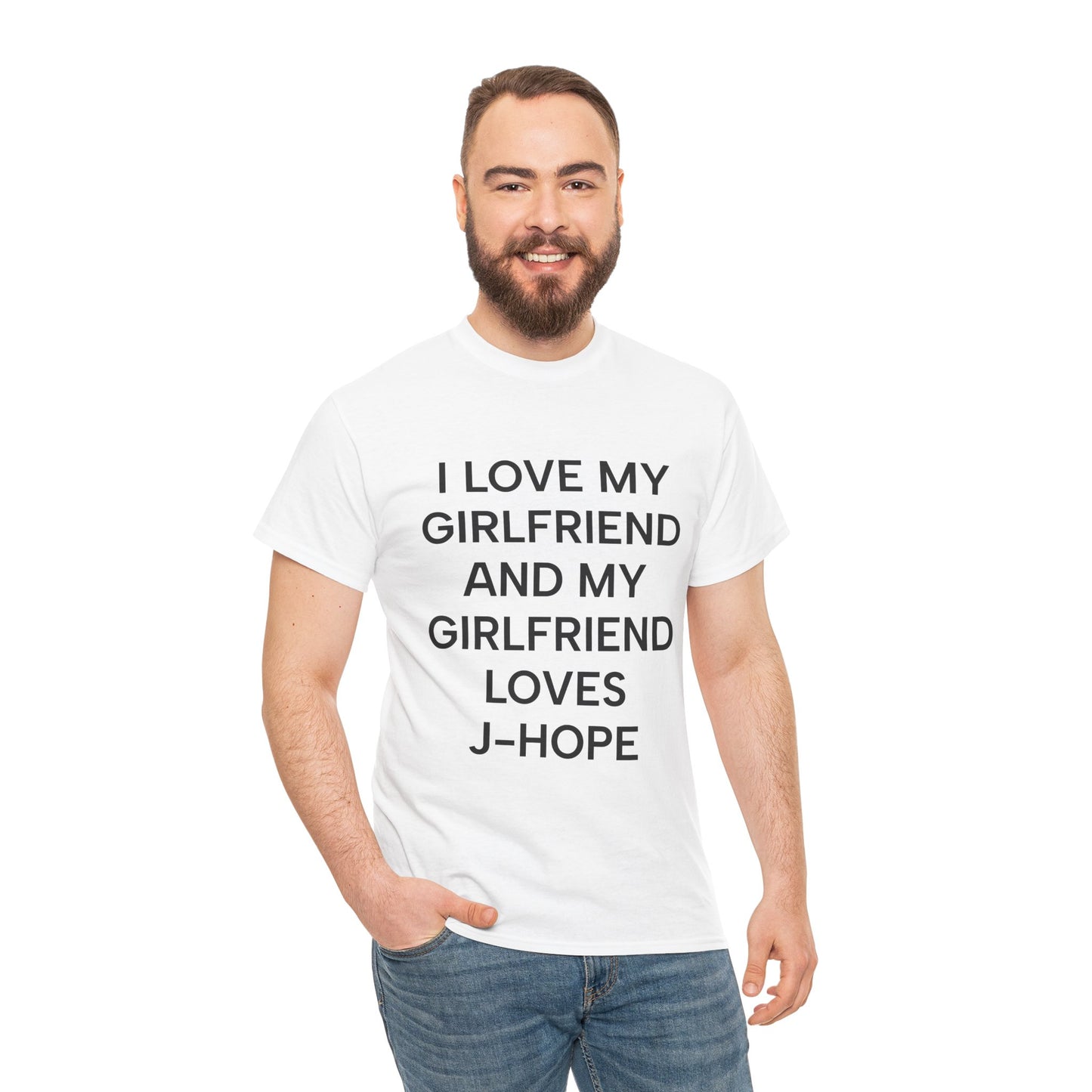 I Love My Girlfriend and My Girlfriend Loves J-Hope BTS Fan Tee