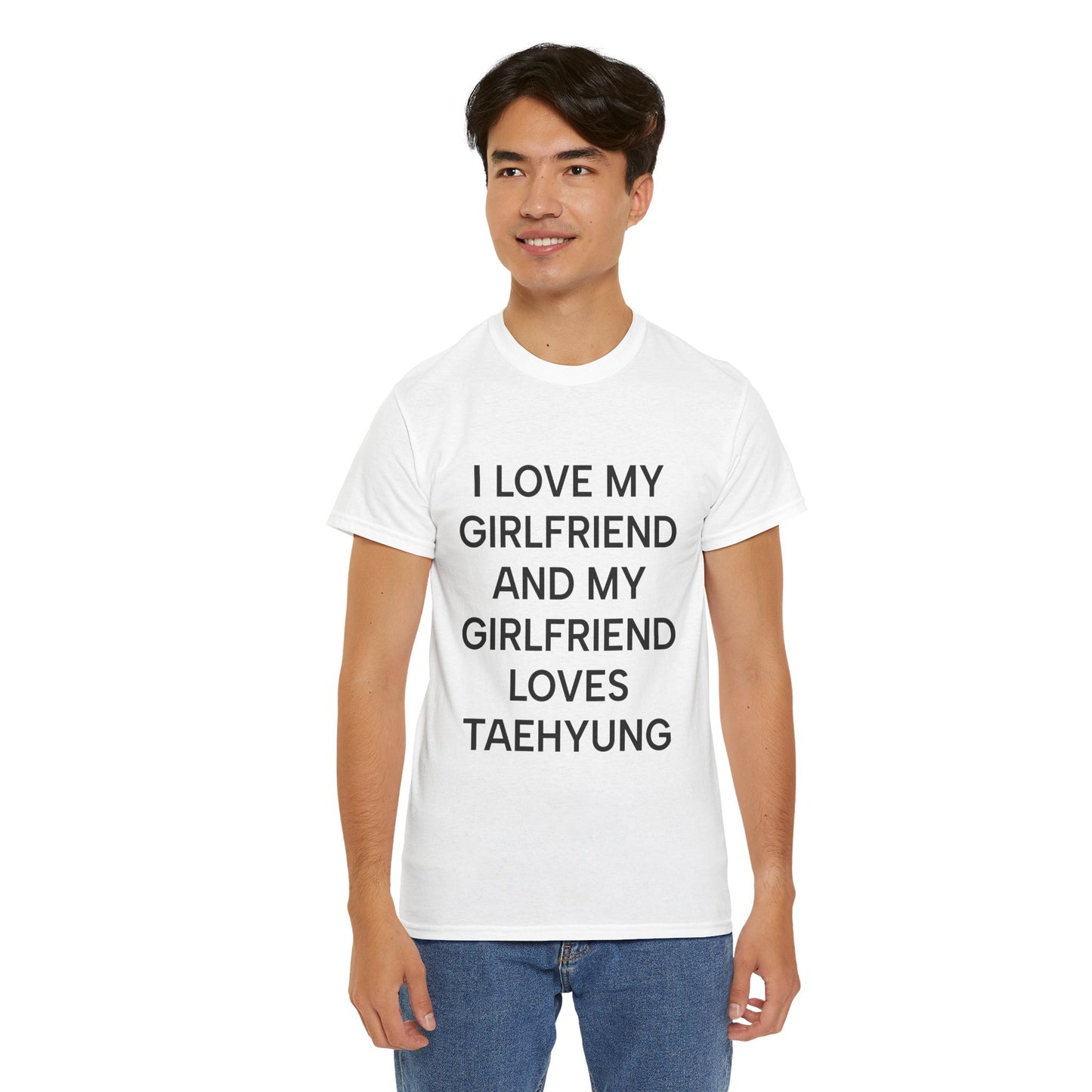 I Love My Girlfriend and My Girlfriend Loves Taehyung BTS Fan Tee